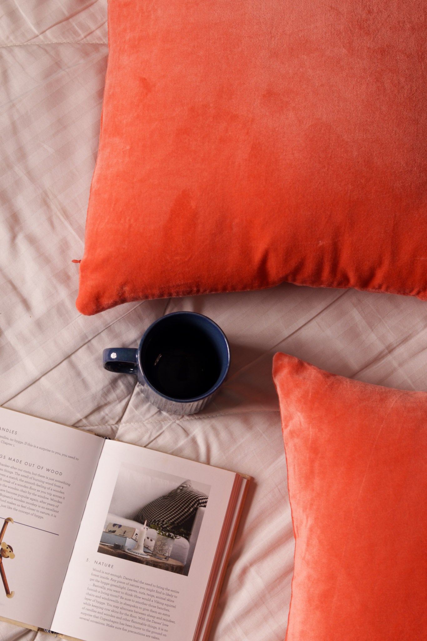 Premium Velvet Cushion Cover -  Light Orange