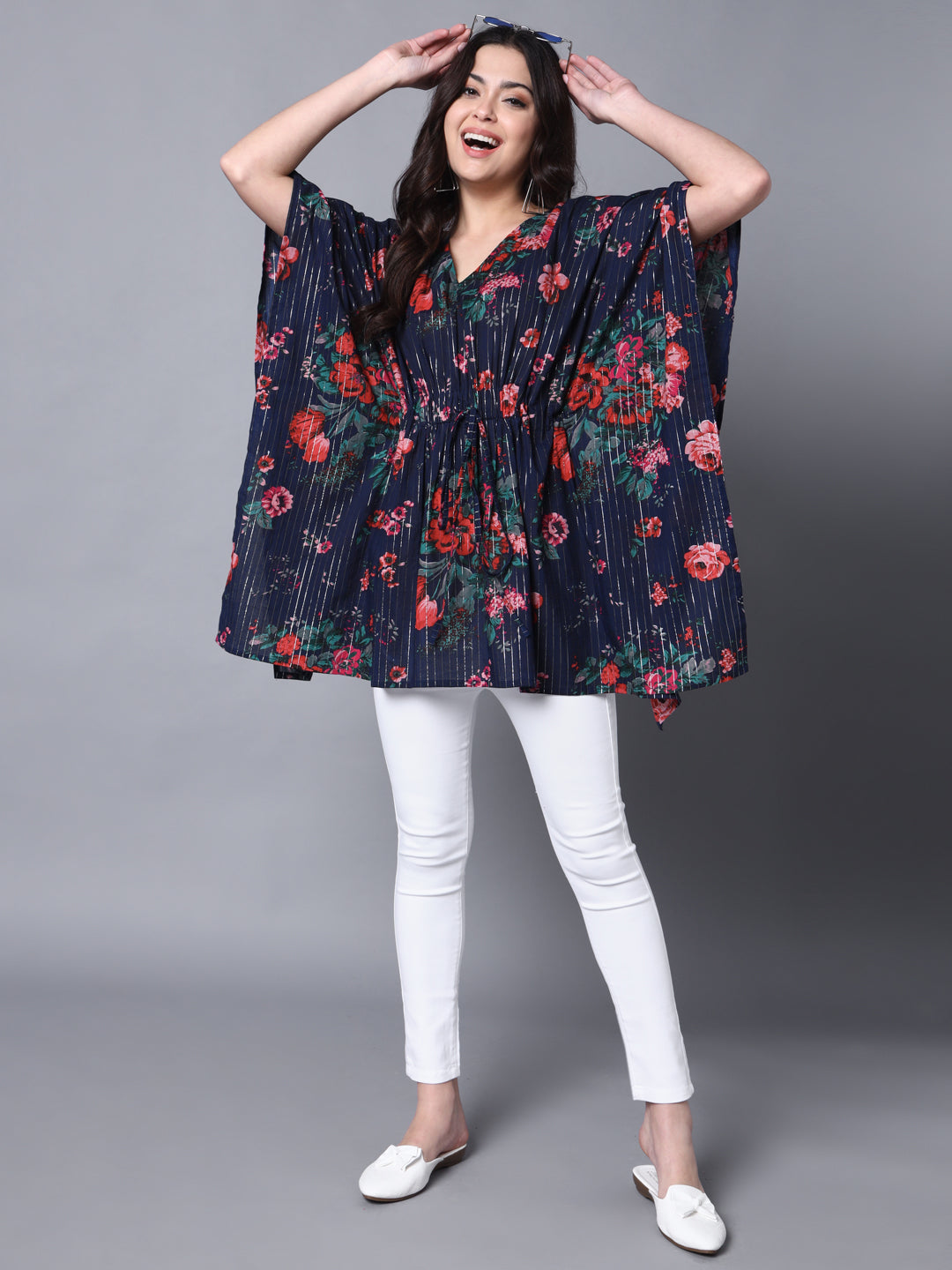 Cotton Lurex Printed Top