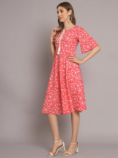 Pink Beautiful A-Line Dress