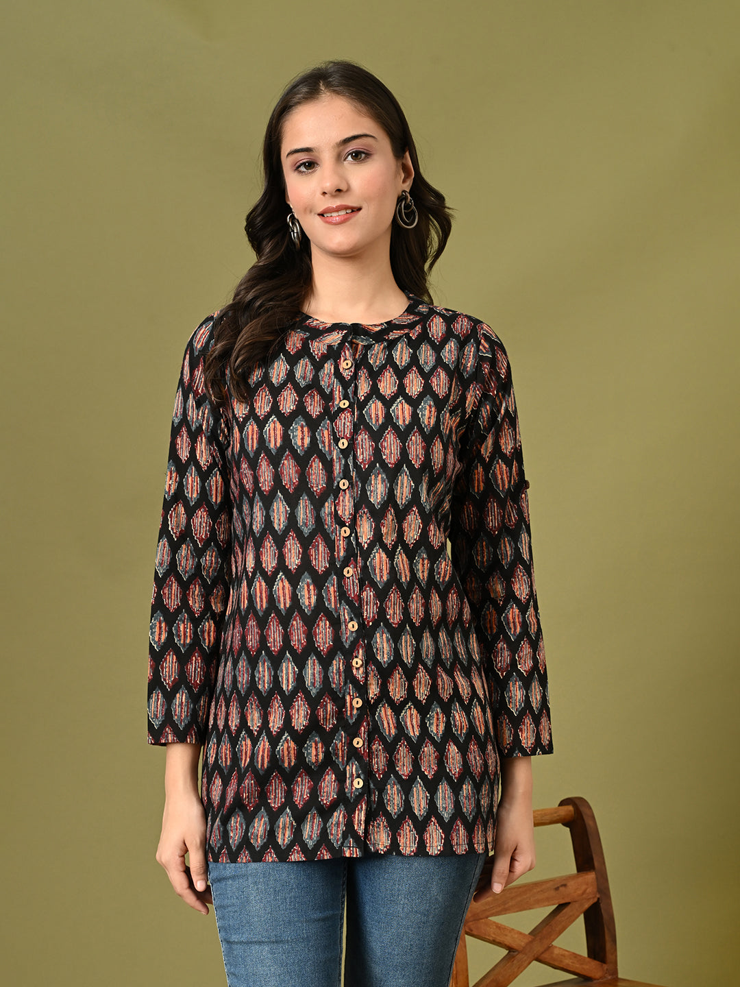 Ikat Shirt Style Tunic