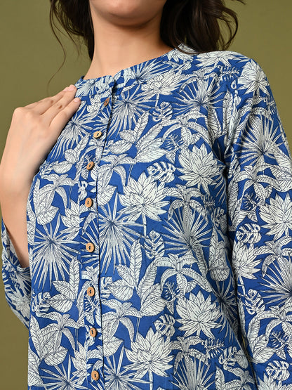 Tropical Shirt Style Tunic