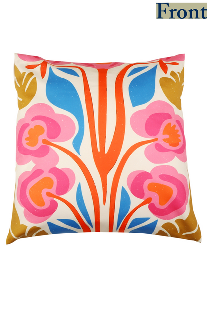 Floral Pink Cushion Cover - Printed - Ayuda Homes