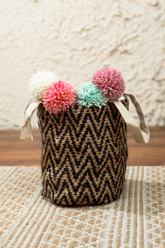 Earthy Weave Sutli Jute Basket (Small)