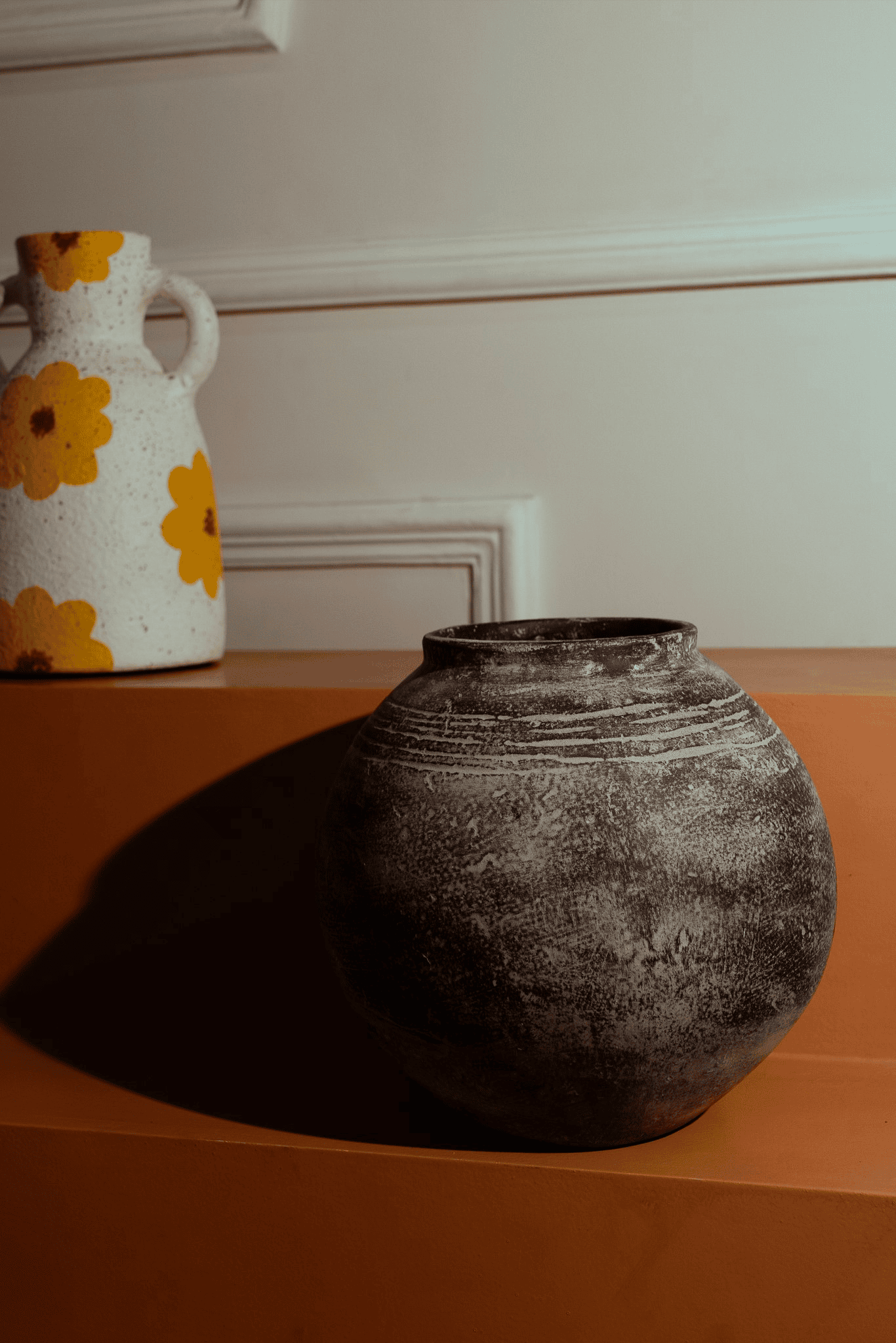 Rustic Matka Paper Mache Vase