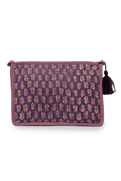 Lilac Quilted Pouch