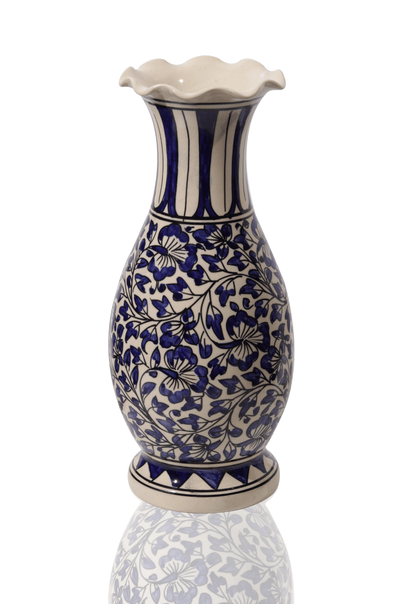 Indigo Ceramic Vase