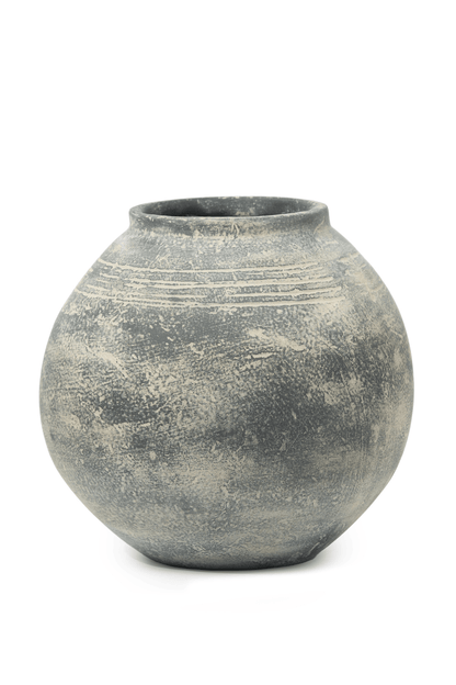 Rustic Matka Paper Mache Vase