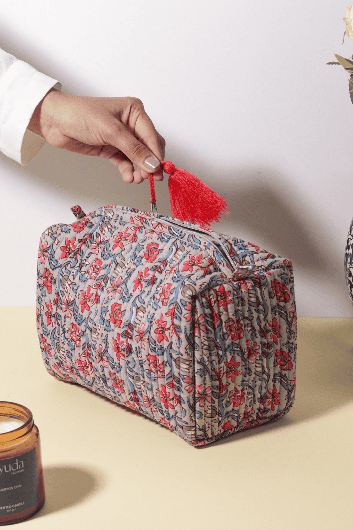 Noor Quilted Pouch | Quilted pouch | Ayuda Homes