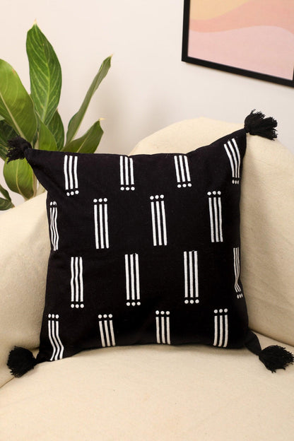 Charcoal Cushion Cover -  Handmade - Ayuda Homes