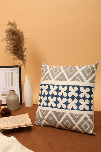 Livid Cushion Cover - Block Printed - Ayuda Homes